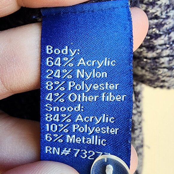 Apt. 9 Blue/Gray Abstract Animal Print Scoop Neck Sweater Size Medium - Picture 8 of 13